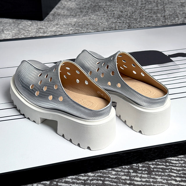 Luxalon Wedding Platform Slip Shoes