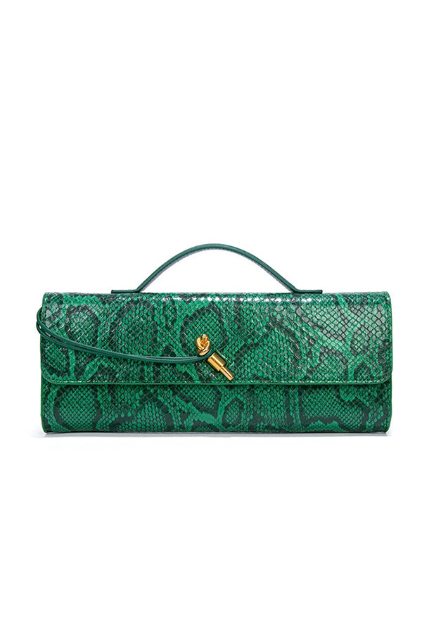 Serpatura Snake Pattern Purse