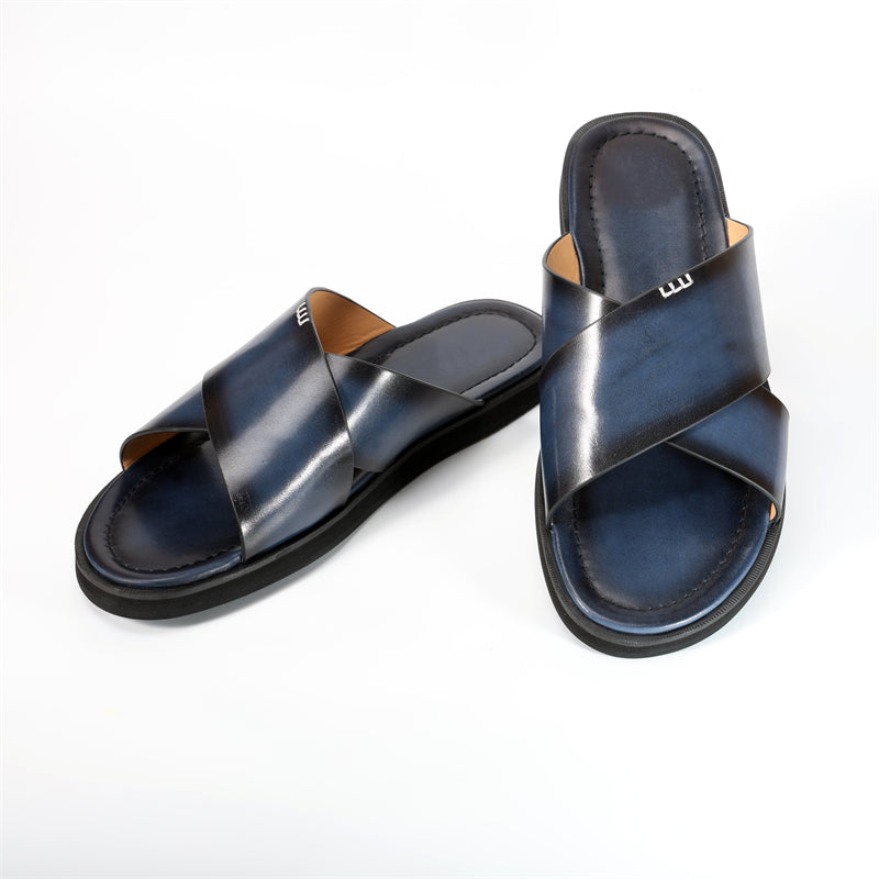 RomanLux Genuine Leather Flats Slippers