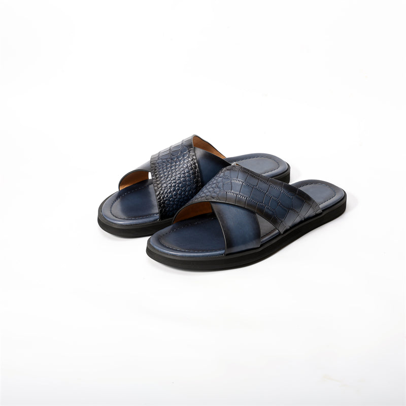 RomanLux Genuine Leather Casual Slippers