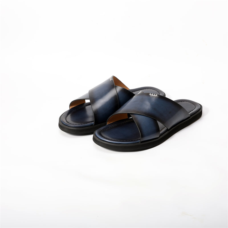 RomanLux Genuine Leather Flats Slippers