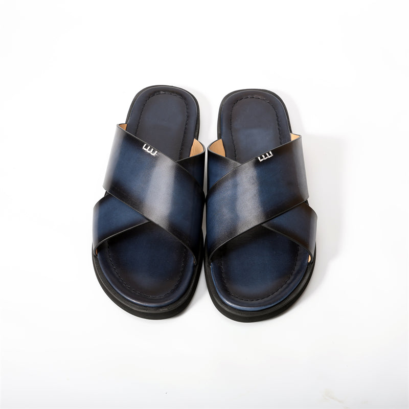 RomanLux Genuine Leather Flats Slippers