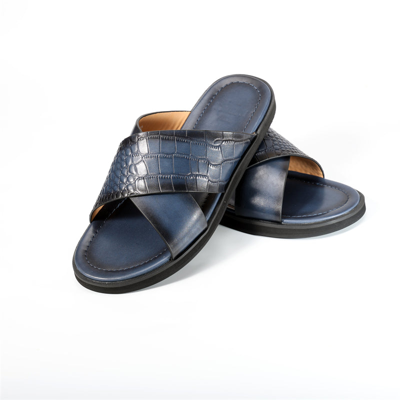 RomanLux Genuine Leather Casual Slippers