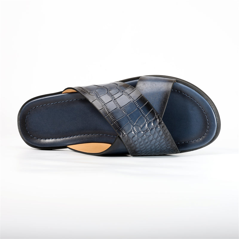 RomanLux Genuine Leather Casual Slippers