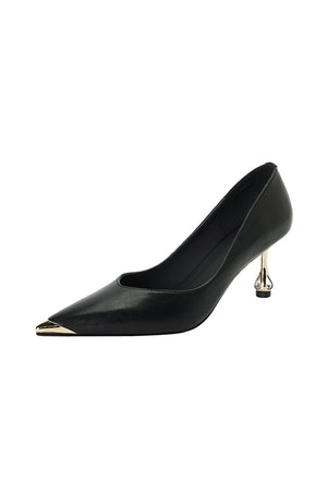 LuxLeather Chic Pointed Toe Pumps