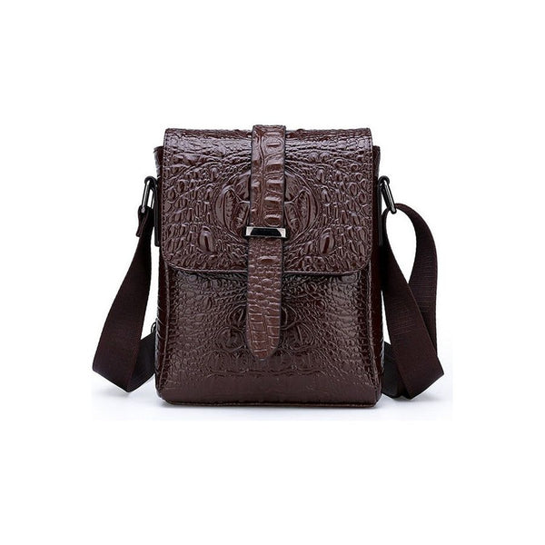 CrocLuxe Exotic Croc-Print Single Strap Sling Backpack