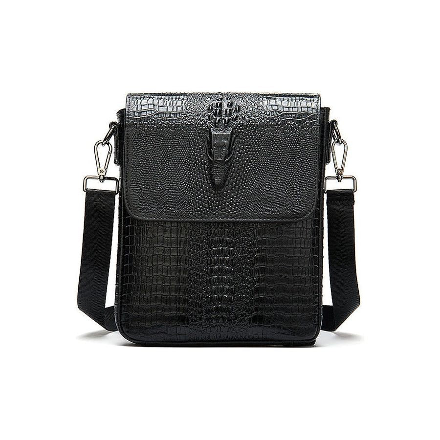 Luxury CrocLeather Vintage Cross Body Shoulder Bag