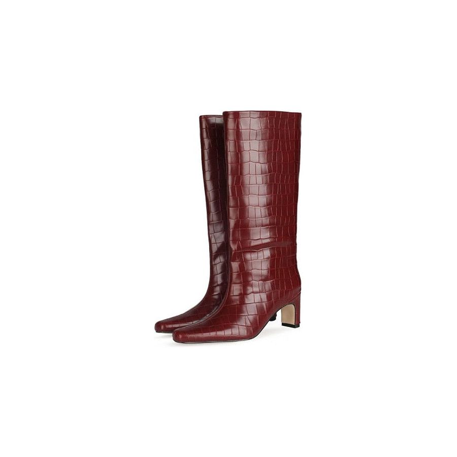 Mid calf outlet croc boots