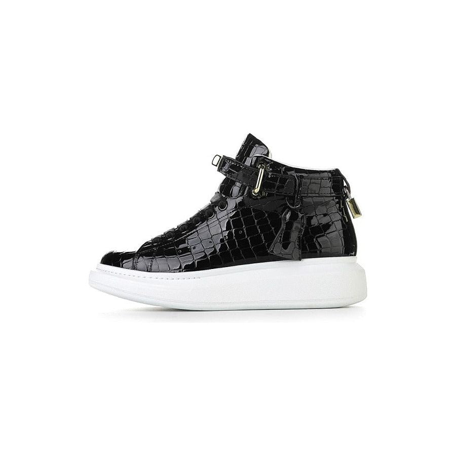 Shop at Crocodile Wear Luxury CrocEmboss High Top Designer Sneakers