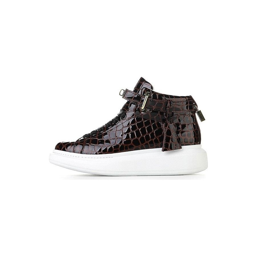 Shop at Crocodile Wear | Luxury CrocEmboss High Top Designer Sneakers