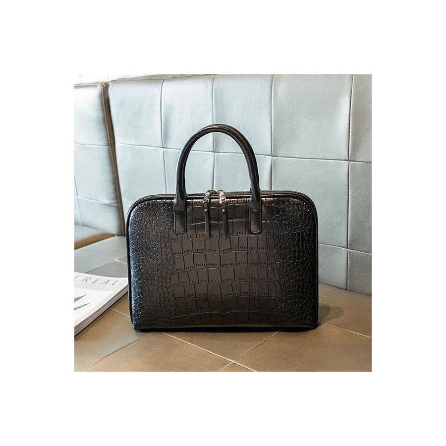 Croc laptop bag top