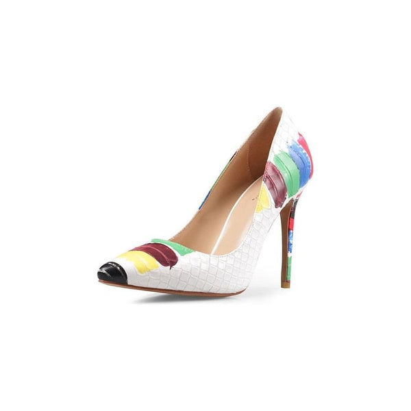 Artistic Multi Color Exotic Stiletto Heels Shop at Crocodile Wear