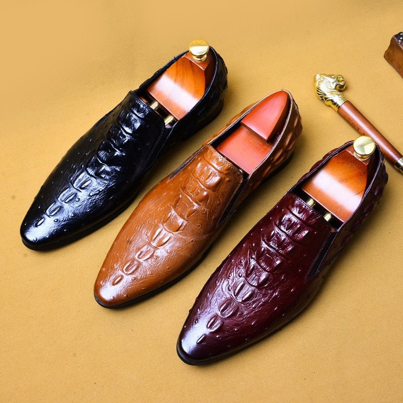 Crocodile skin store dress shoes