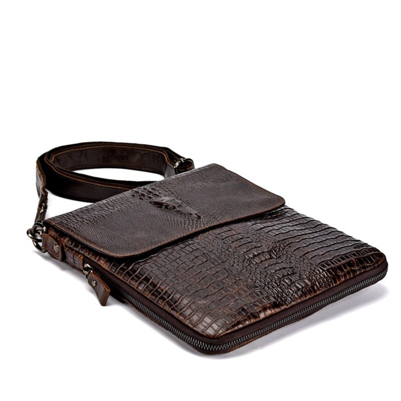 Faux Crocodile Purse | Custom Multi-Pocket Bag | Monogram Lane