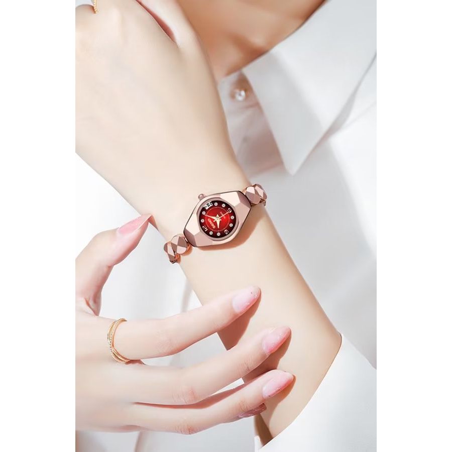 Women Exquisite Quartz Watch Dainty Casual Business Circular Pointer  Stainless Steel Strap Watch Gift For Friends - AliExpress