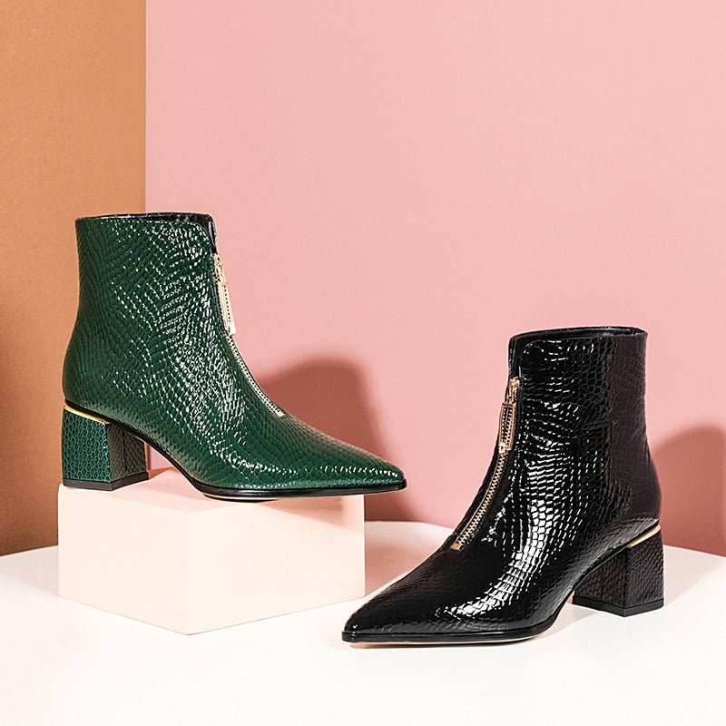 Zara 2024 crocodile boots