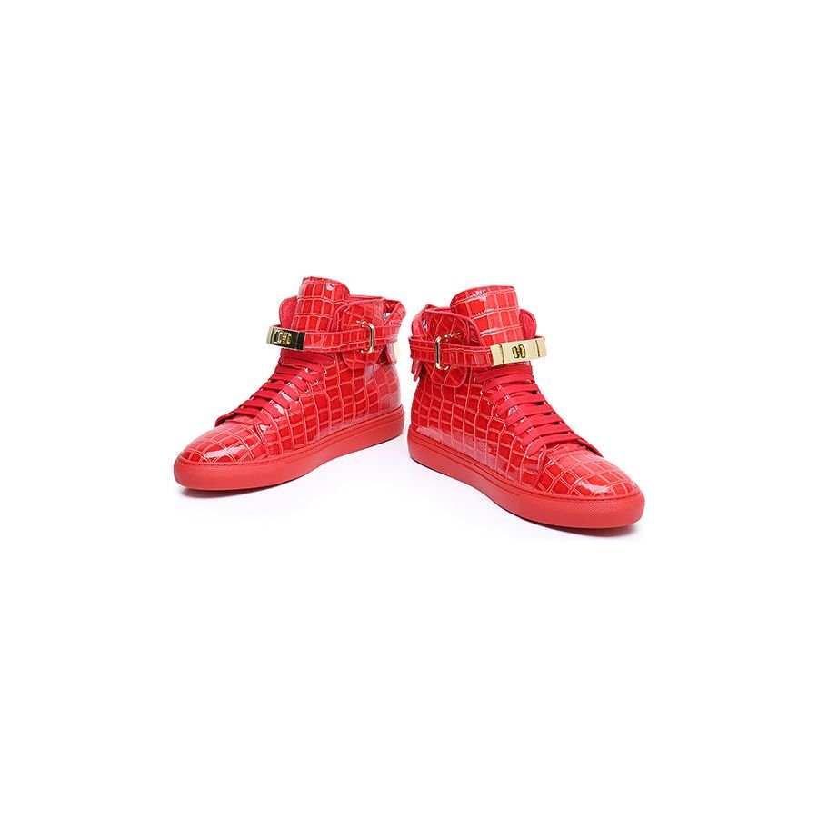 Louis Vuitton, Shoes, Louis Vuitton Embossed Simple Casual Flats Red