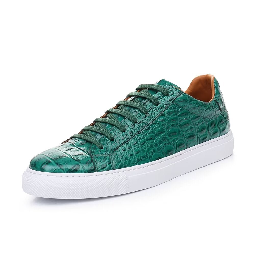 LuxeCroco Lace-up Exotic Sneakers