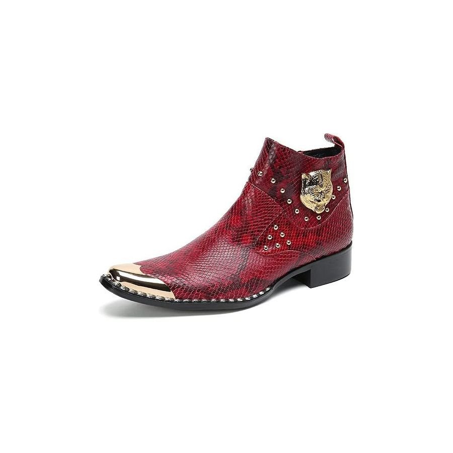 Croc studded hot sale chelsea boots