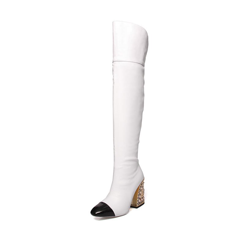 Exotic knee high on sale boots