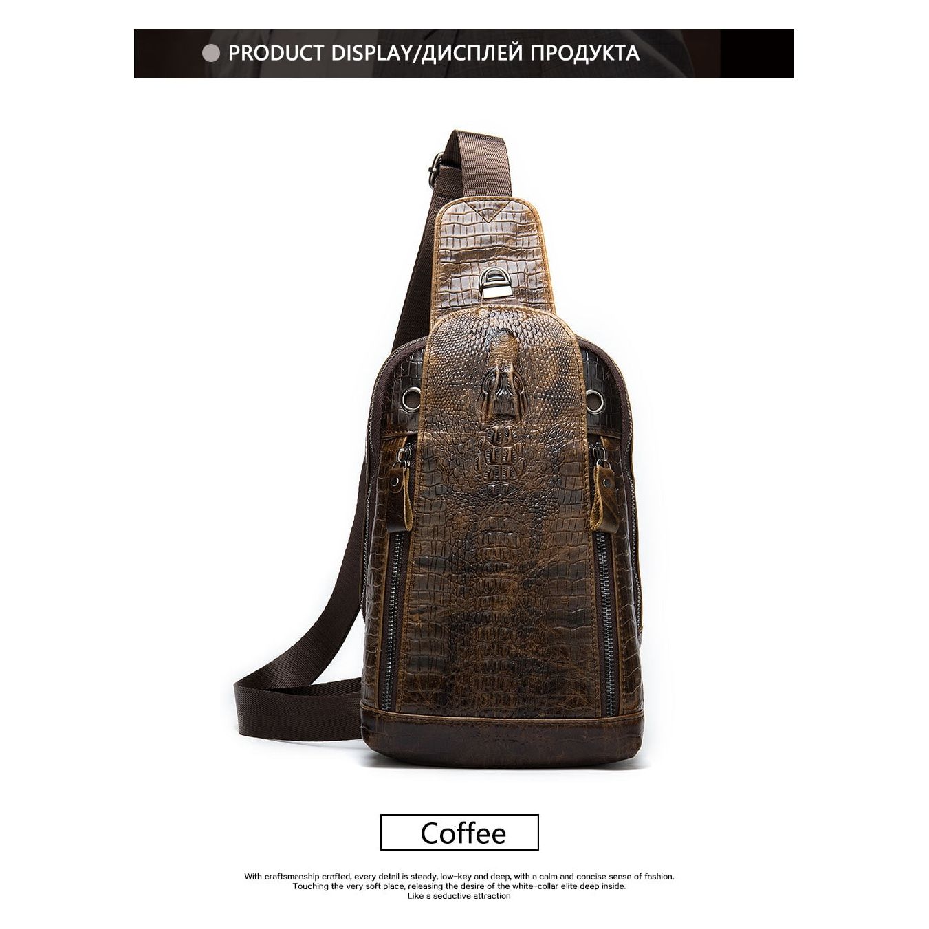 www. - Black Genuine Leather Clutch bag Crocodile Rivet purse  also in Metallic Gold white